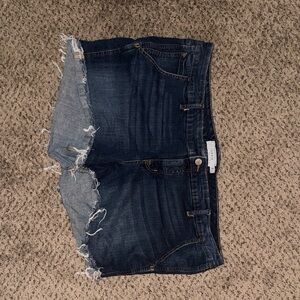 Torrid Dark Blue Jean Shorts